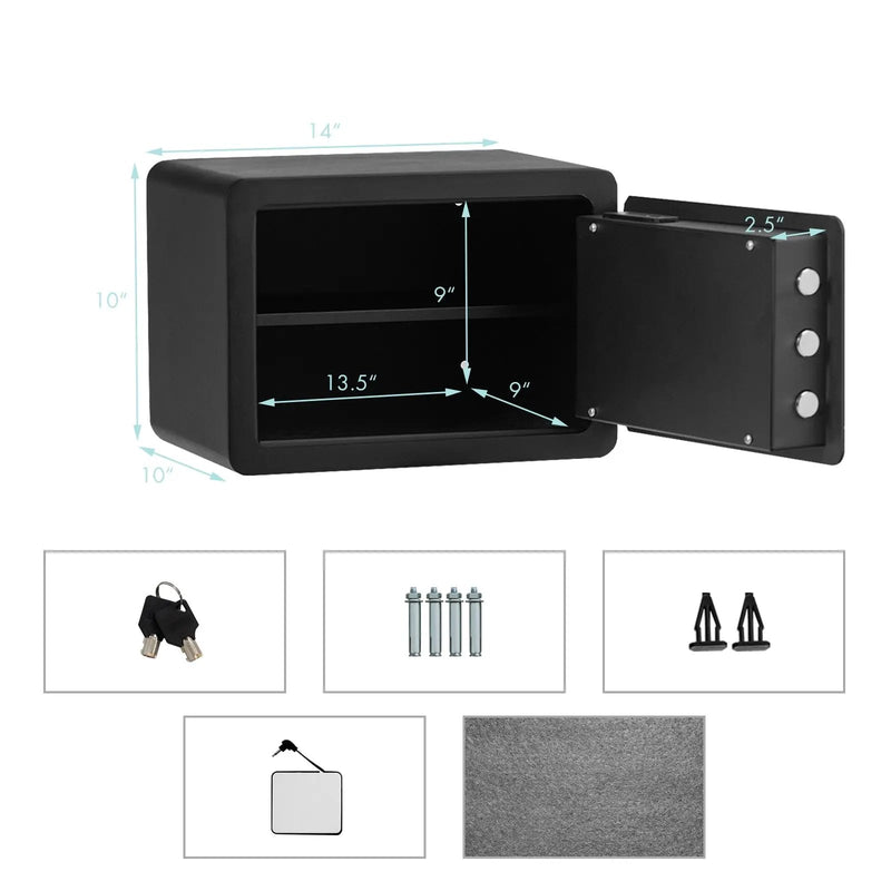 0.5 Cubic Feet Security Safe Lock Box with Keypad by DirectDeals