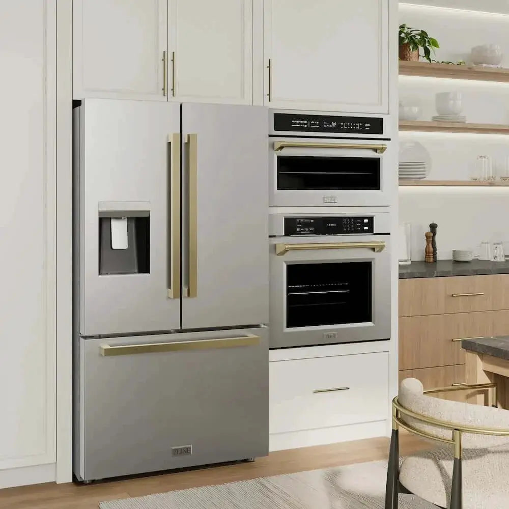 ZLINE 36" Refrigerator, Water, Ice Dispenser, Fingerprint Resistant, RSMZ-W-36-FCB by Farmhouse Kitchen and Bath