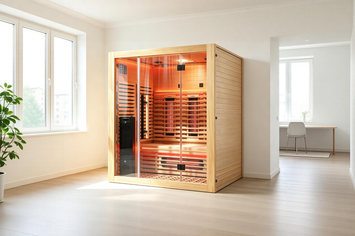 Blisspod I Venetian RED I All-In-One - Full Spectrum + Red Light Therapy I Indoor Premium Sauna I 3 Person, photo 7 of 21