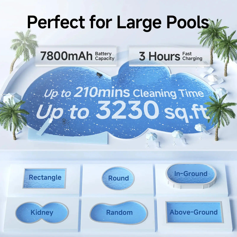 WYBOT S2 High-end Cordless Robotic Pool Cleaner by WYBOT