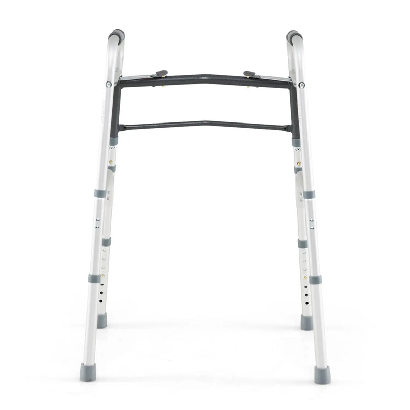 2-Button Folding Walker Lightweight with 7-Level Adjustable Height by DirectDeals