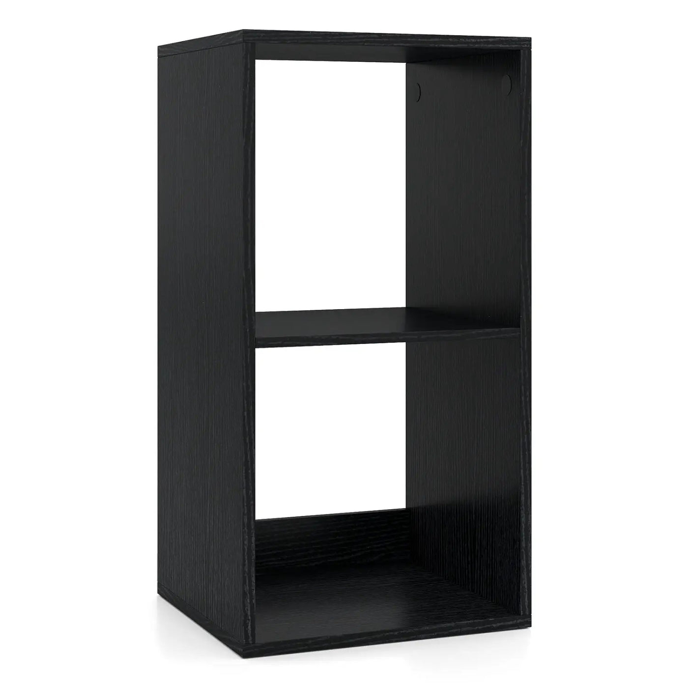 2 Cube Bookshelf with Back Guardrail for Living Room Bedroom by DirectDeals
