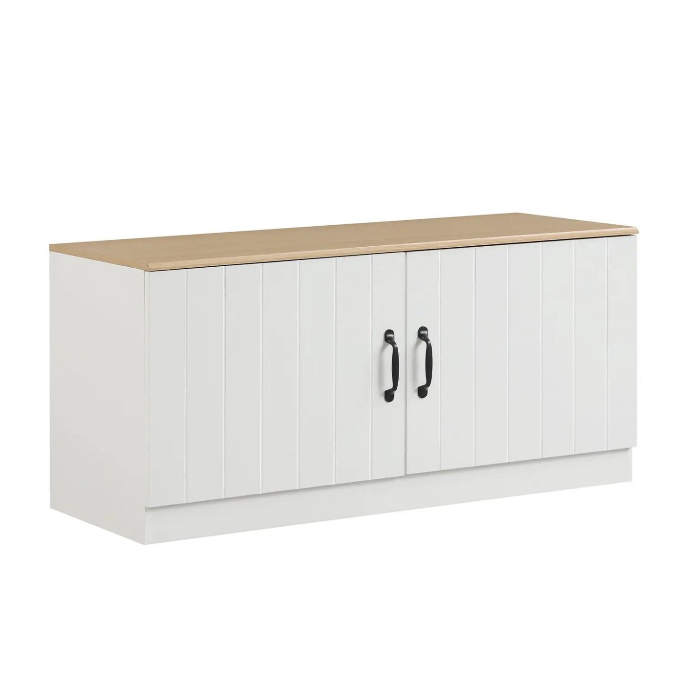 2-Door Shoe Bench Shoe Storage Cabinet with Adjustable Shelves by DirectDeals