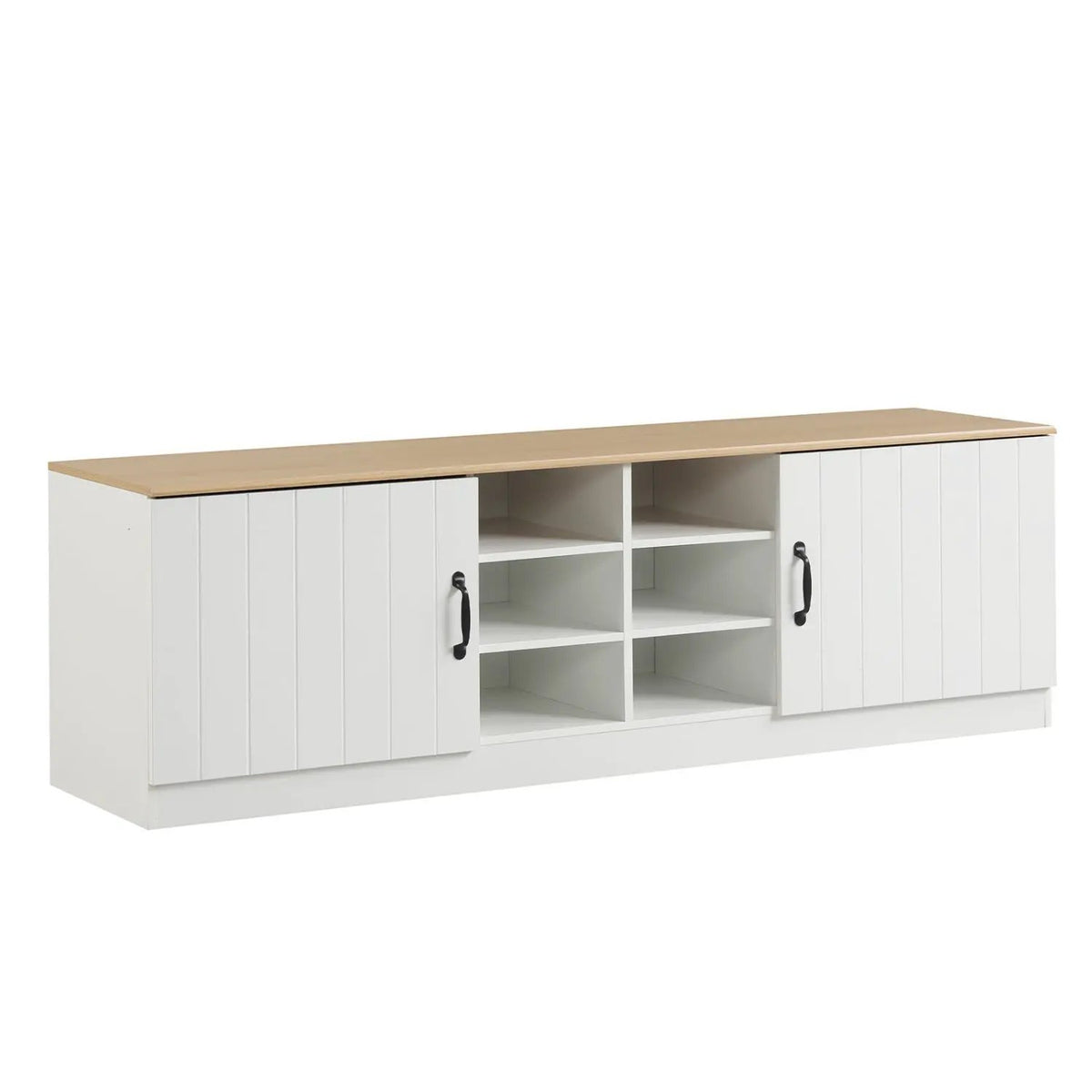 2-Door Shoe Bench Storage Cabinet with Adjustable Shelves by DirectDeals