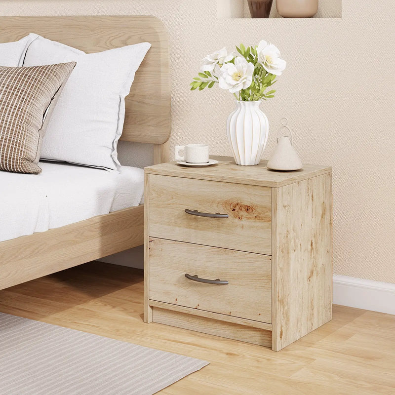 2 Drawer Nightstand with Storage for Living Room by DirectDeals