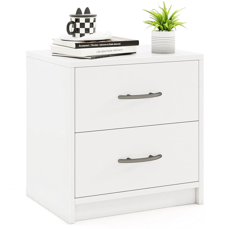 2 Drawer Nightstand with Storage for Living Room by DirectDeals