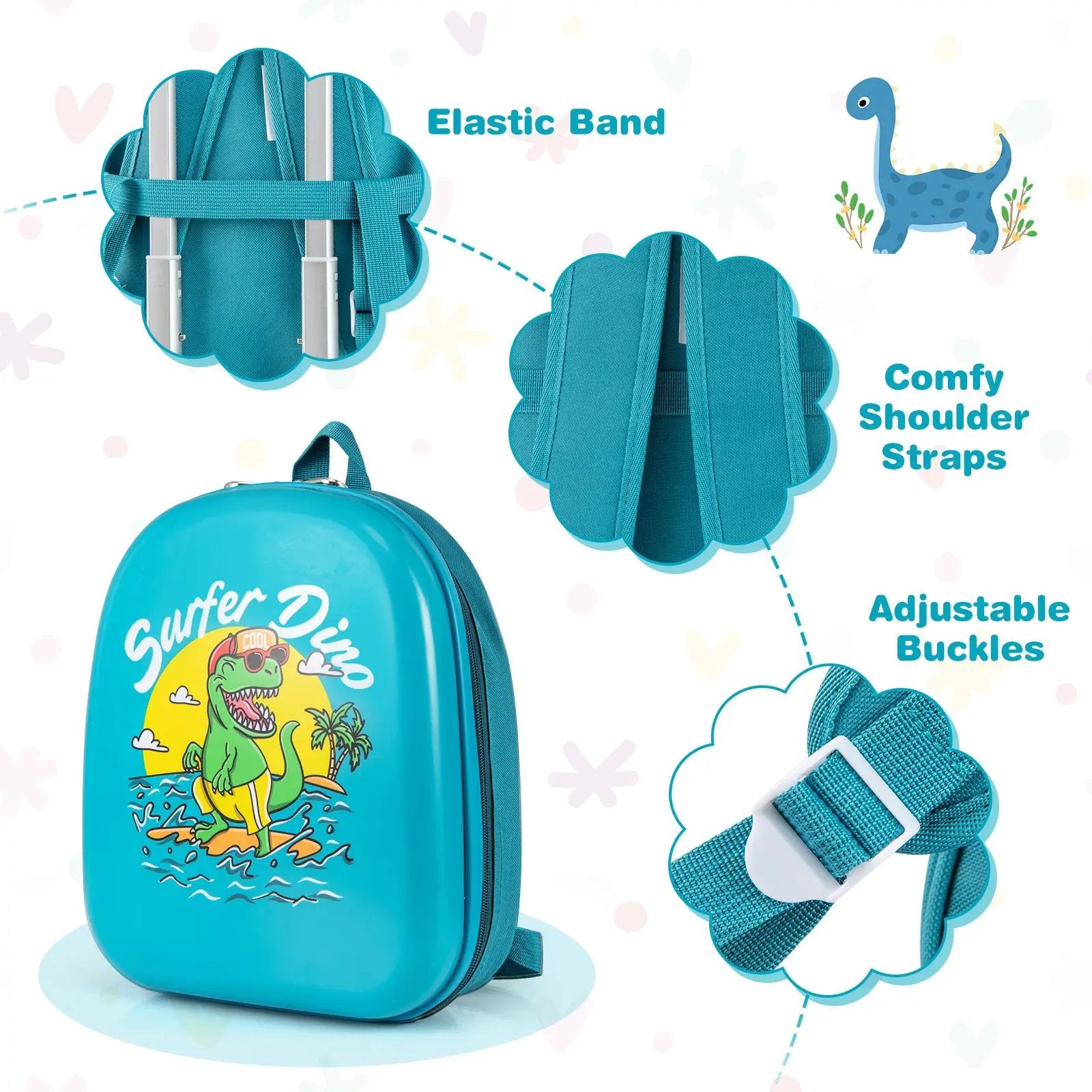 2 PCS Kid Luggage Set With Spinner Wheels for Children Boys Girls by DirectDeals