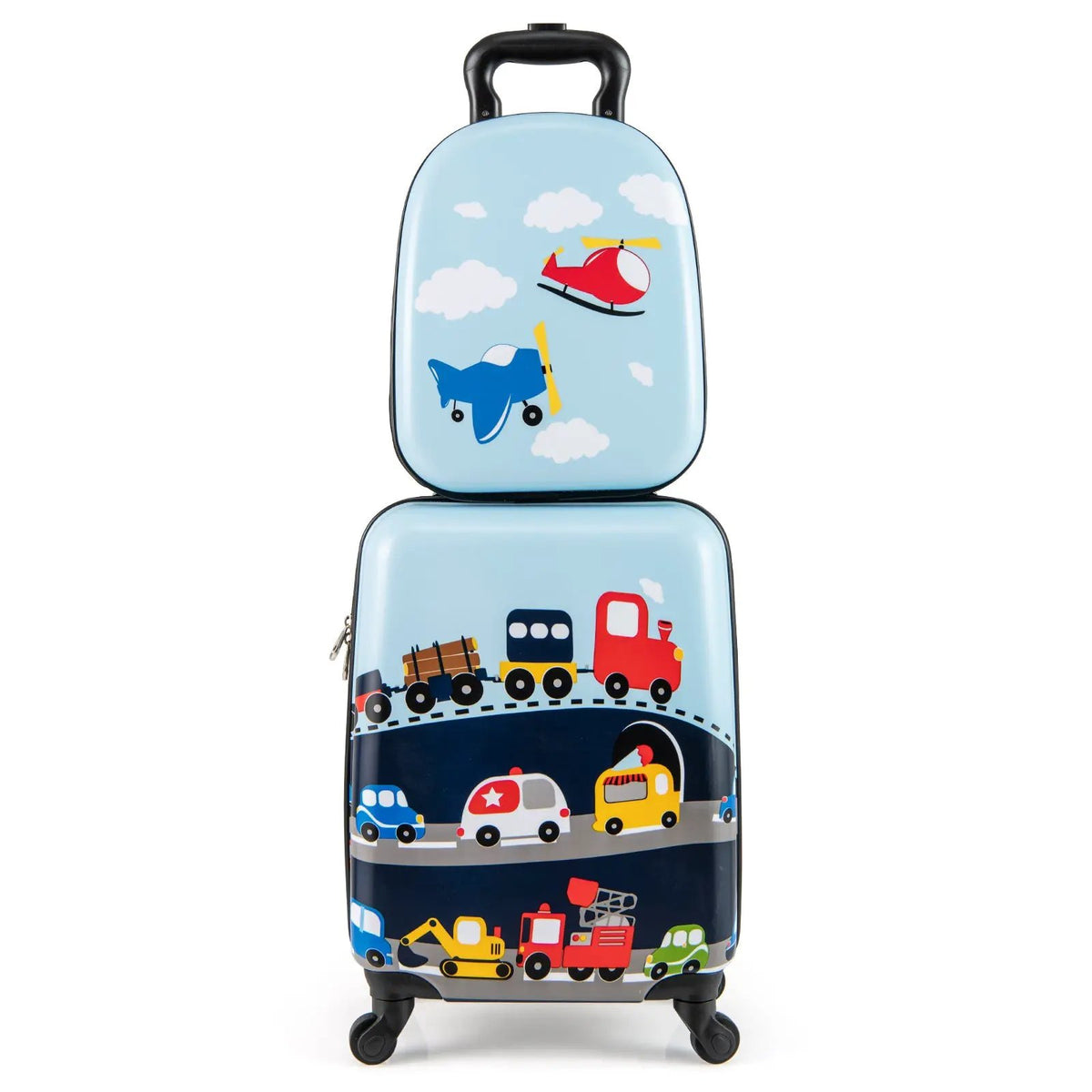 2 PCS Kid Luggage Set With Spinner Wheels for Children Boys Girls by DirectDeals