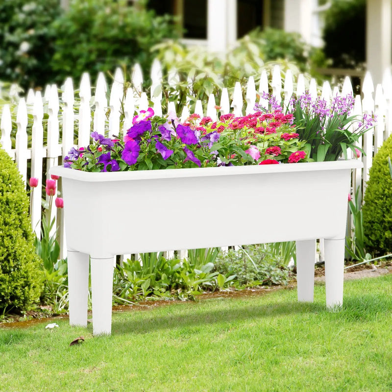 2 PCS Raised Garden Beds Self-Watering Planter Box with Detachable Legs and Drainage Hole by DirectDeals