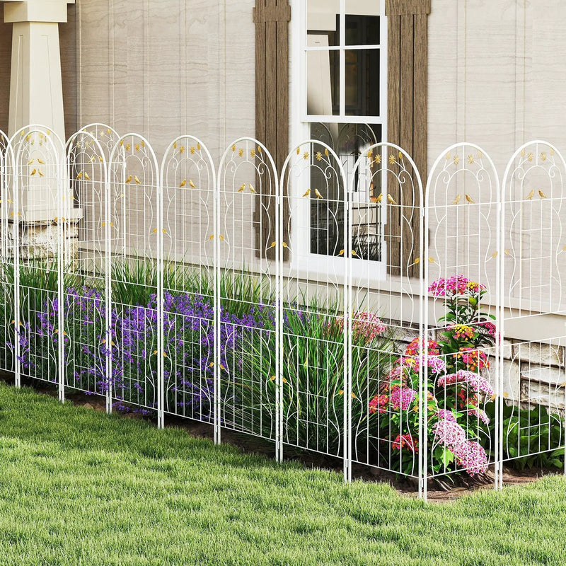 2 Pack 71 x 20 Inch Metal Garden Trellis Rustproof Plant Support for Climbing Plants by DirectDeals