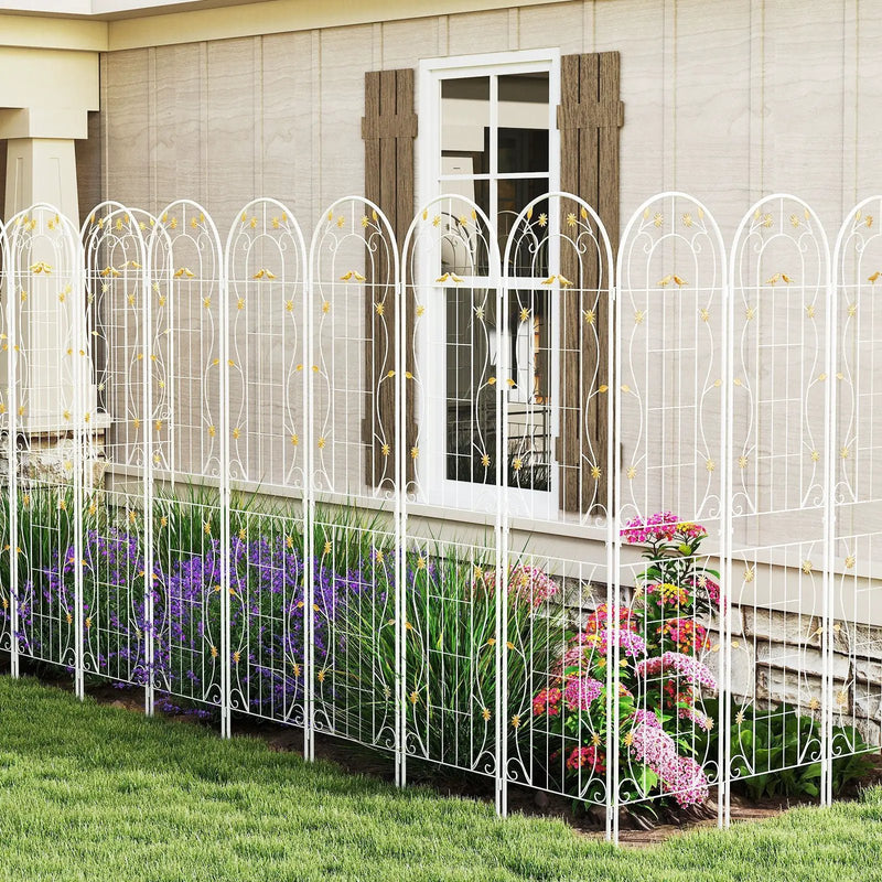 2 Pack 86.5 x 20 Inches Metal Garden Trellis for Climbing Plants by DirectDeals