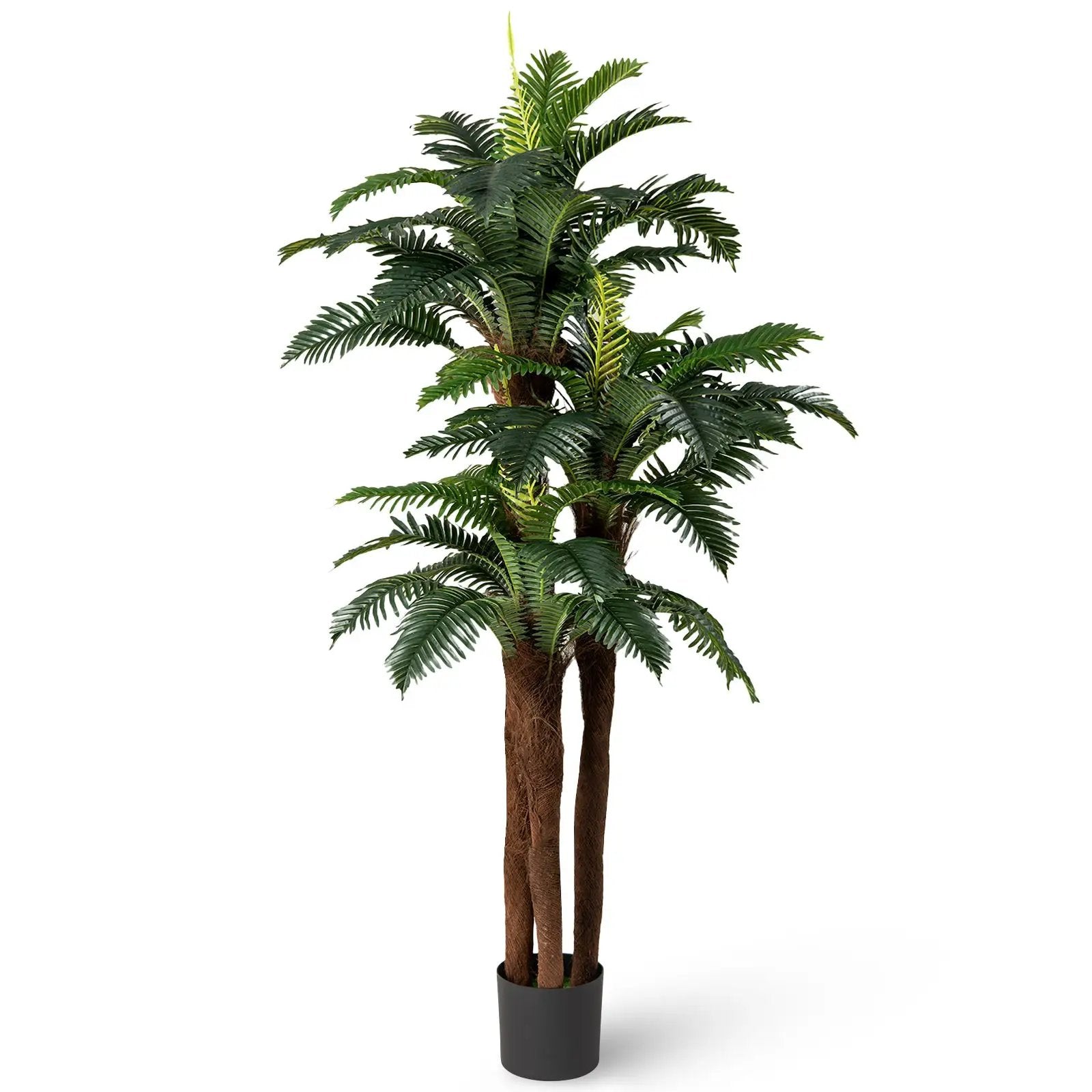 2 Pack Artificial Palm Tree 6.3 ft Tall with Adjustable Leaves by DirectDeals