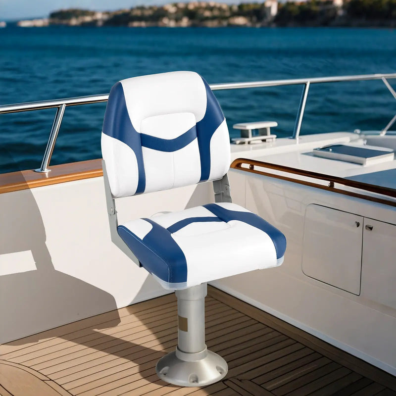 2-Pack Boat Seats with Fixing Bolts and Hinges by DirectDeals