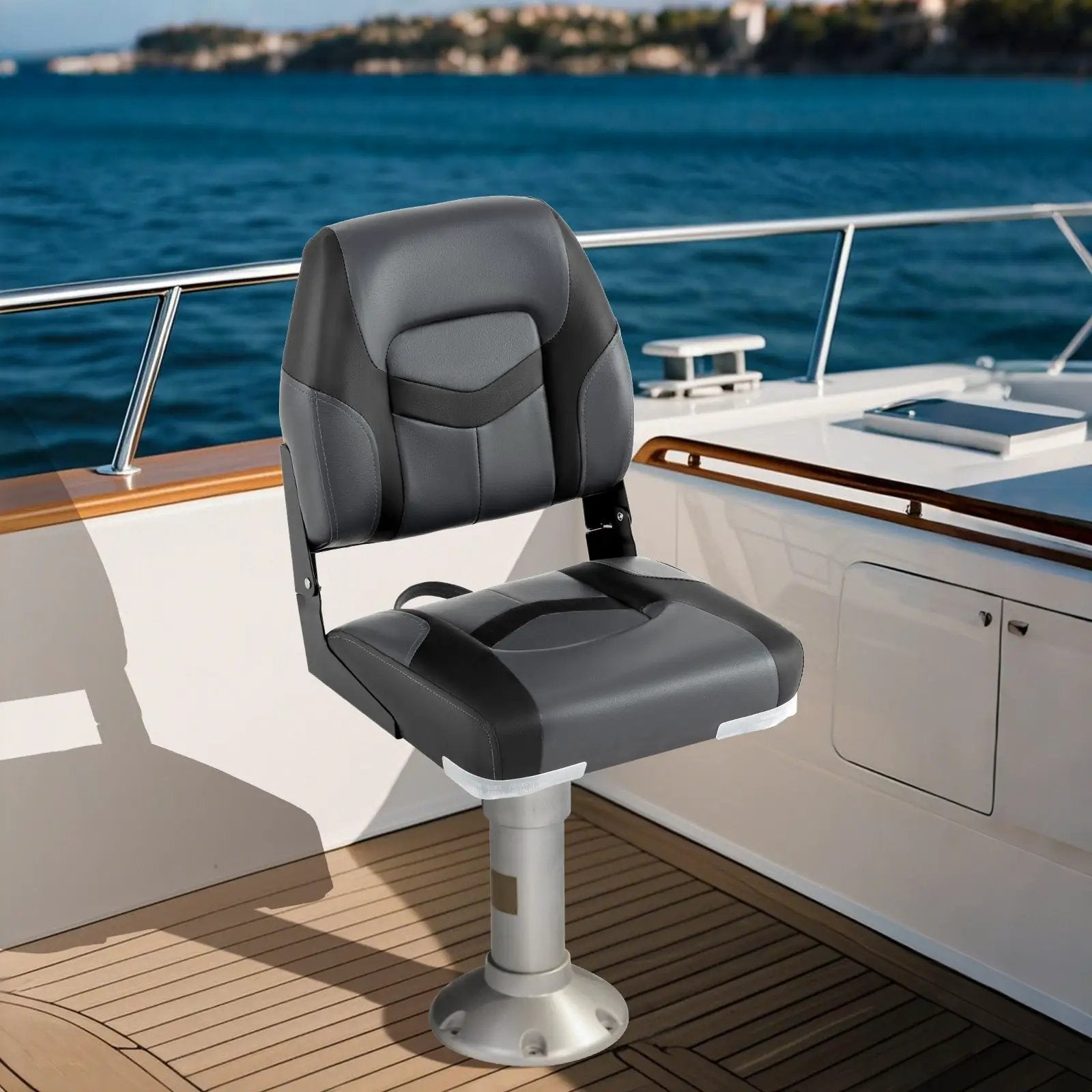 2-Pack Boat Seats with Fixing Bolts and Hinges by DirectDeals