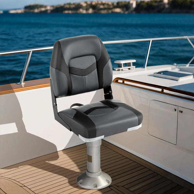 2-Pack Boat Seats with Fixing Bolts and Hinges by DirectDeals
