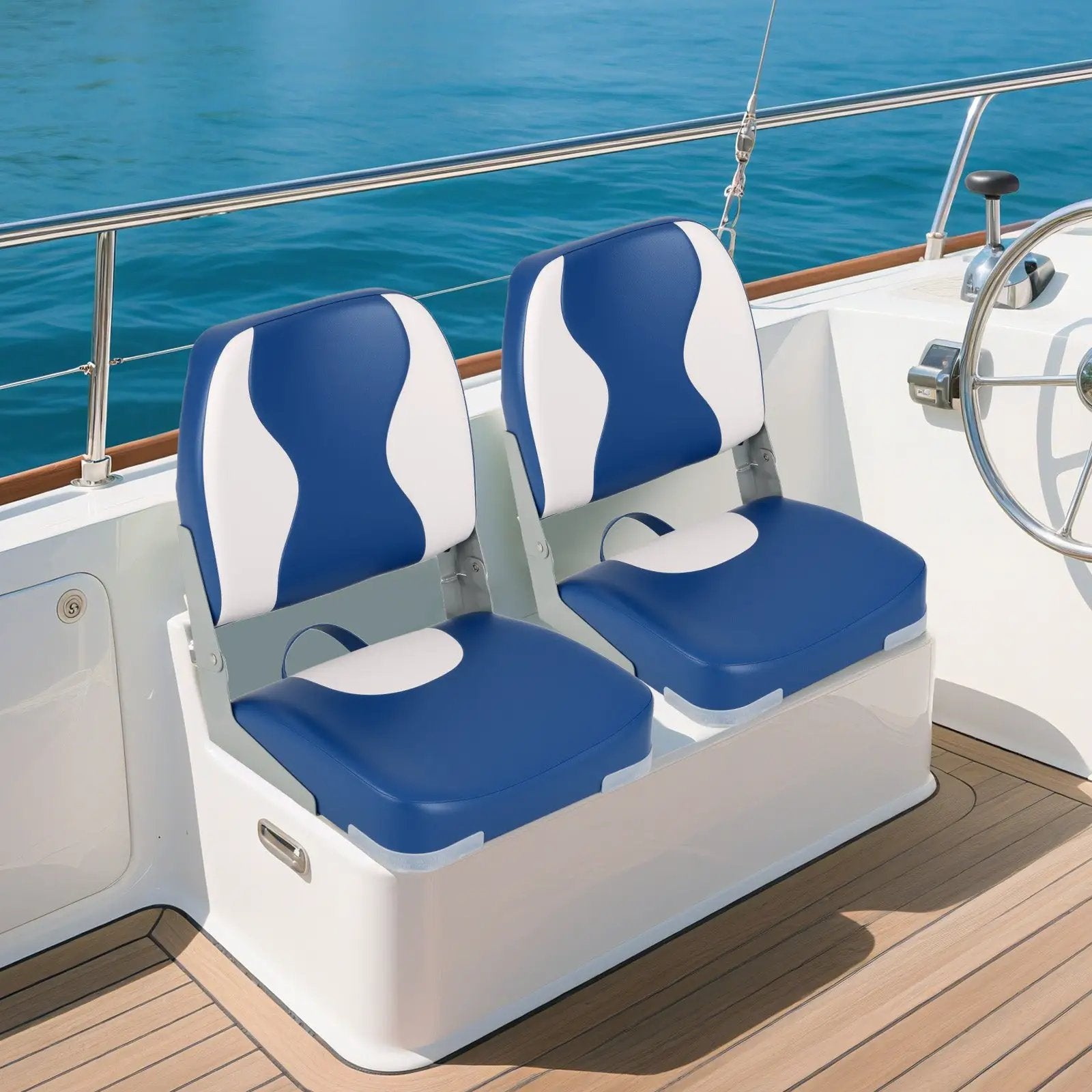 2-Pack Boat Seats with Thick Sponge Padding by DirectDeals