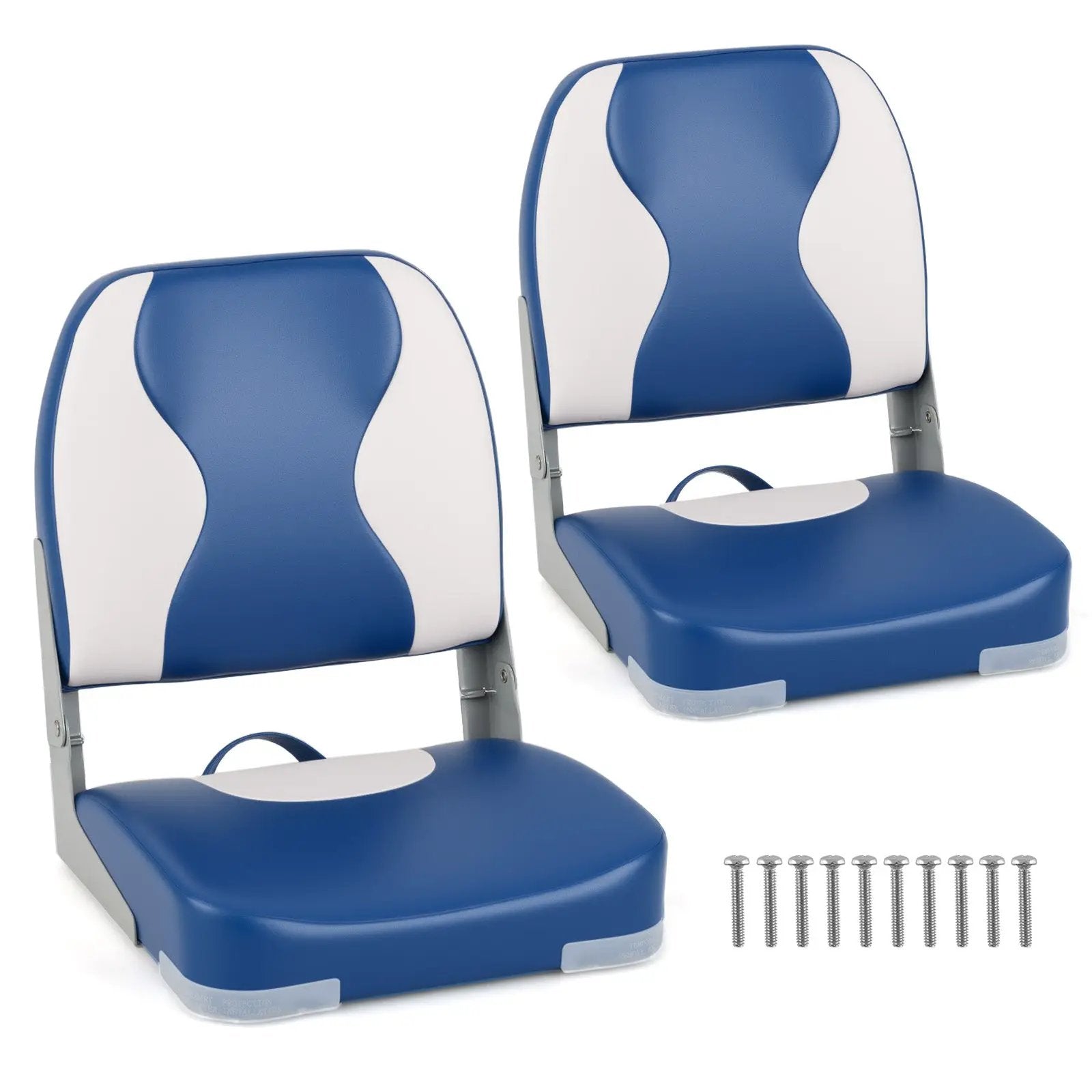 2-Pack Boat Seats with Thick Sponge Padding by DirectDeals
