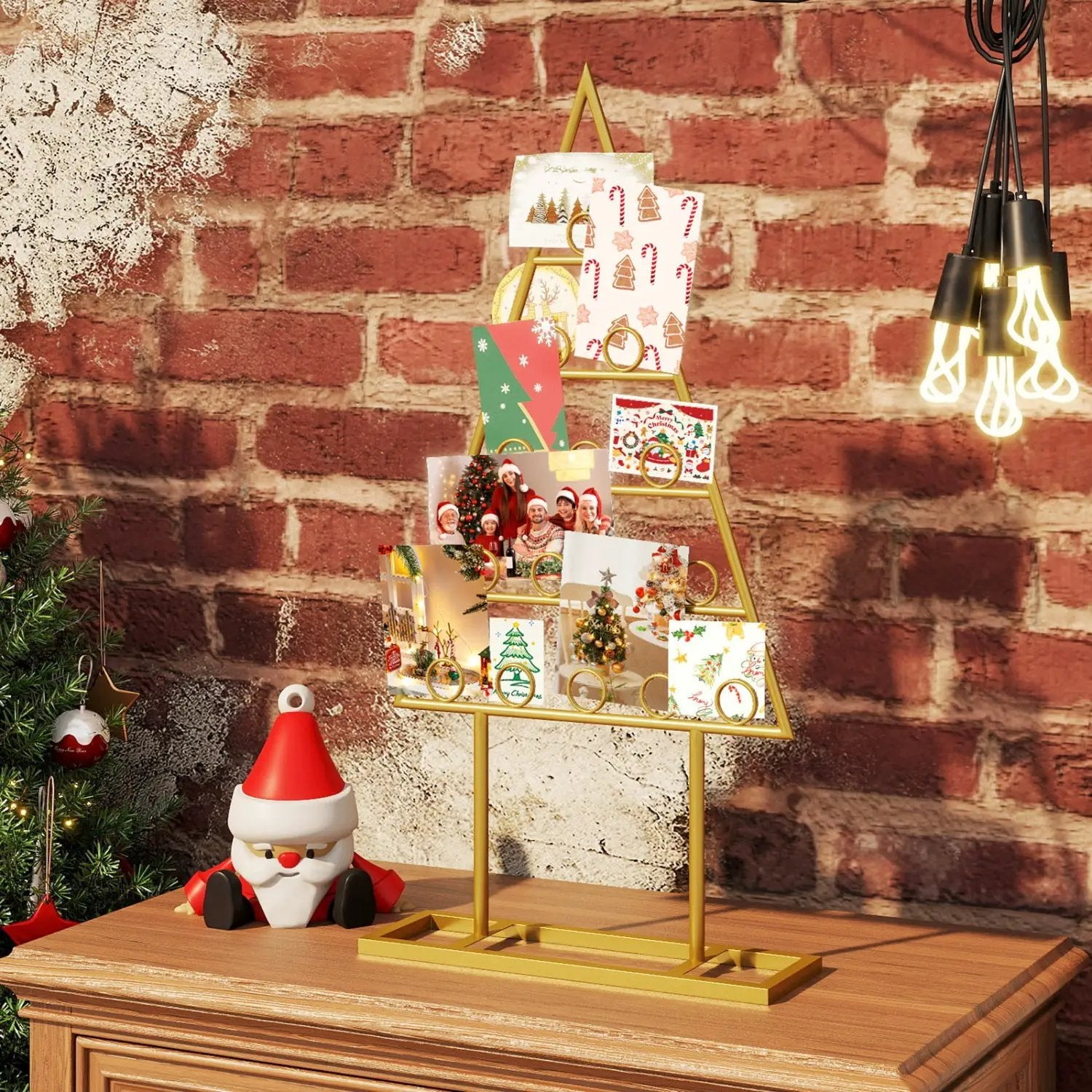Christmas Tree Photo Holder with 36 Clips - 2 Pack Set by DirectDeals