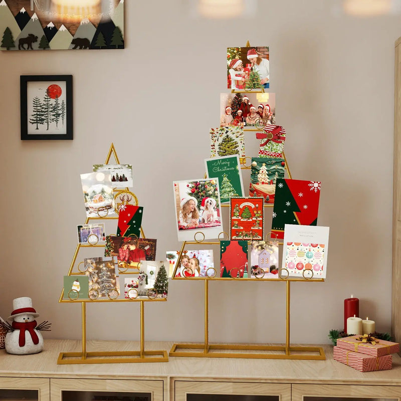 Christmas Tree Photo Holder with 36 Clips - 2 Pack Set by DirectDeals