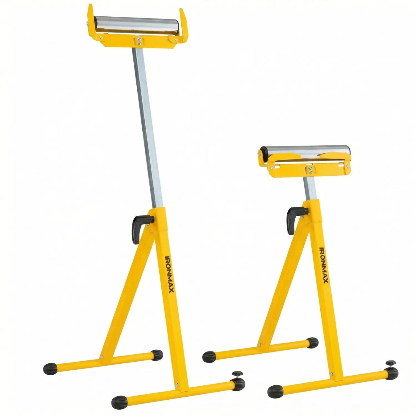 2-Pack Folding Roller Stands Portable Outfeed Supports with Adjustable Height by DirectDeals