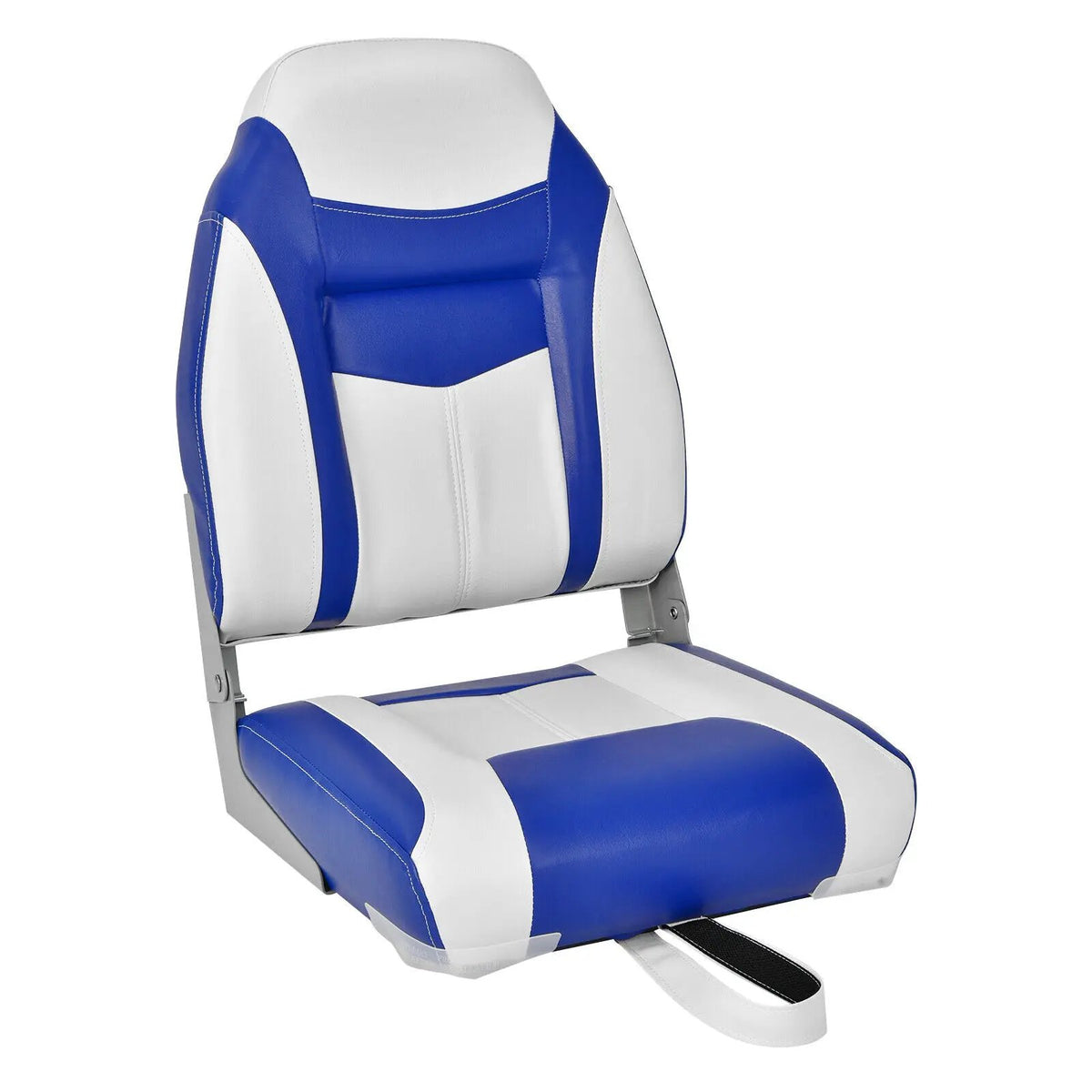 2 Pieces High Back Folding Boat Seat Set with Sponge Cushion by DirectDeals