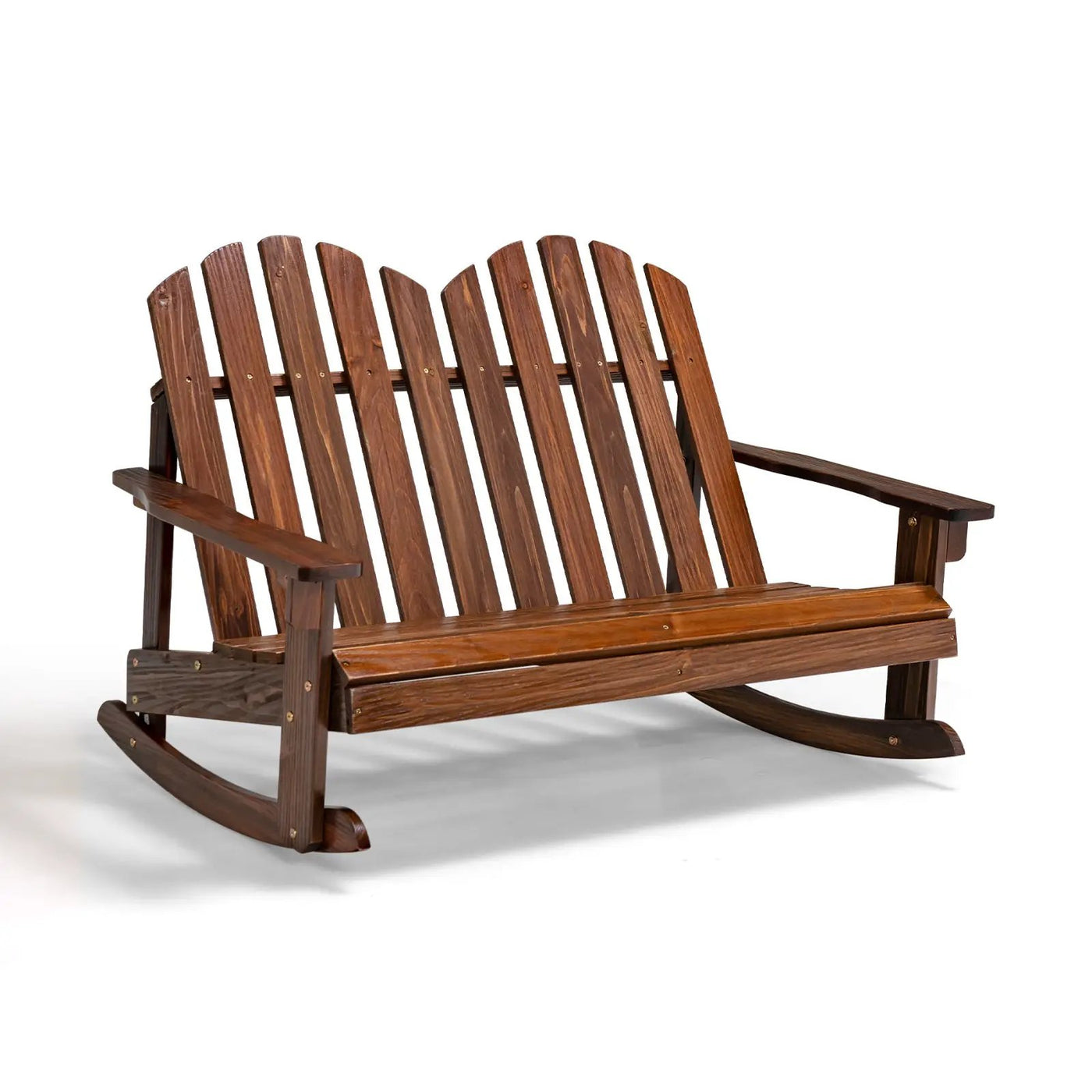 2 Person Adirondack Rocking Chair with Slatted seat by DirectDeals