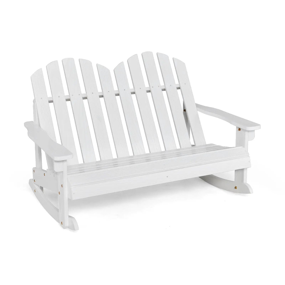 2 Person Adirondack Rocking Chair with Slatted seat by DirectDeals