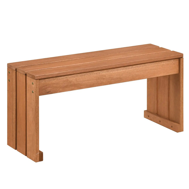 2-Person Outdoor Garden Bench with Solid Wooden Frame for Backyard by DirectDeals
