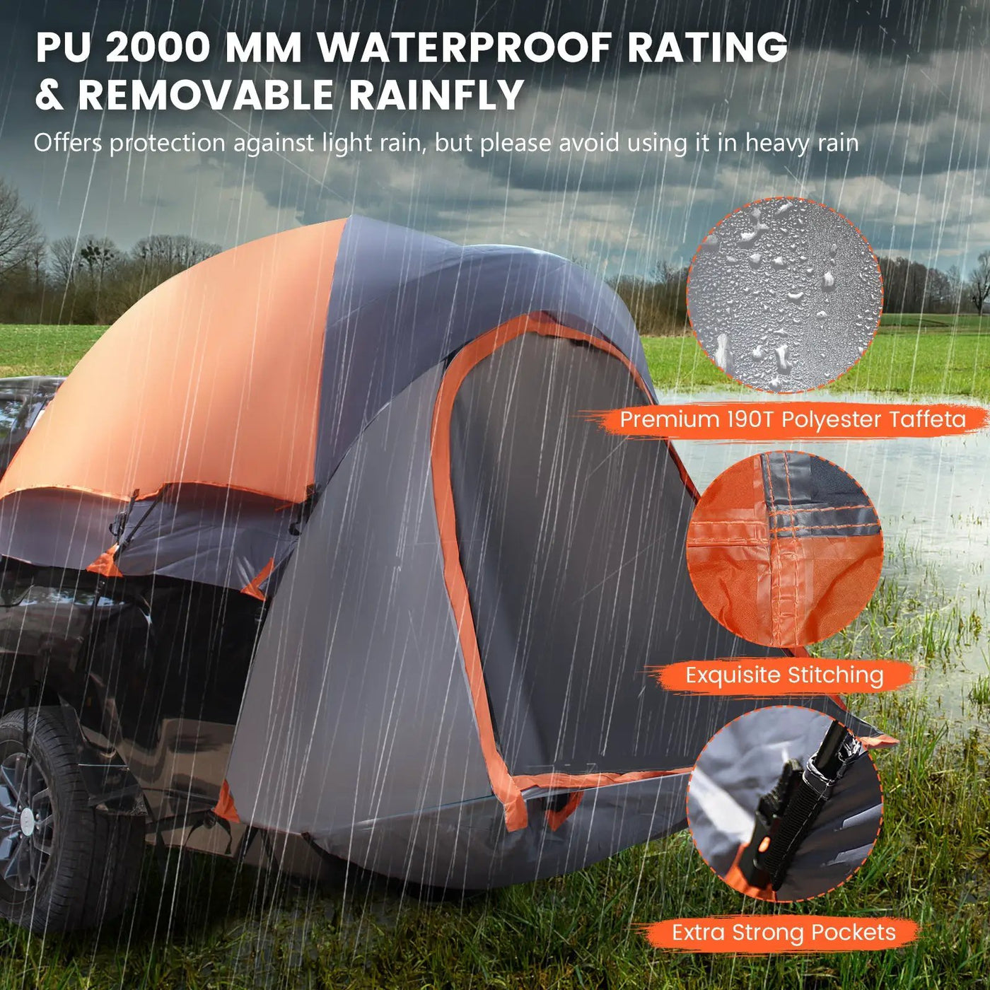 2 Person Portable Pickup Tent with Carry Bag by DirectDeals