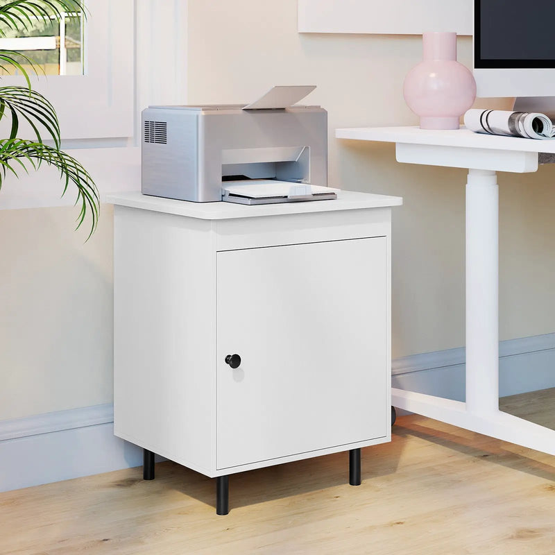 Nightstand Mid Century End Tables with Door by DirectDeals