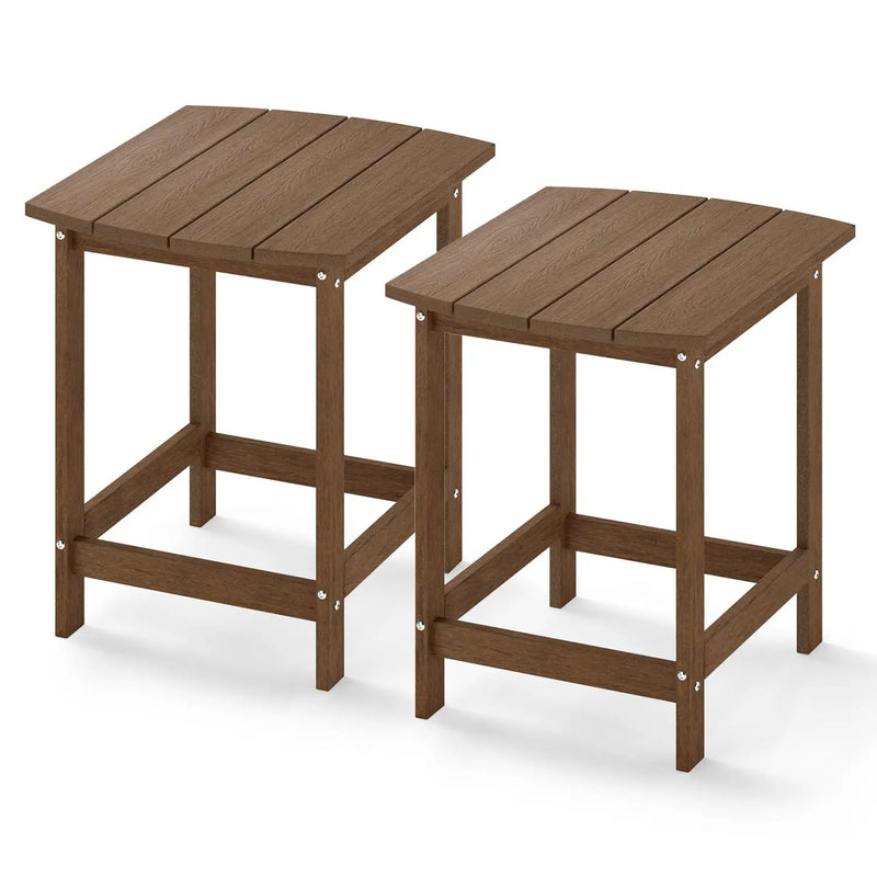 18-Inch Adirondack Side Table Set of 2 for Patio by DirectDeals