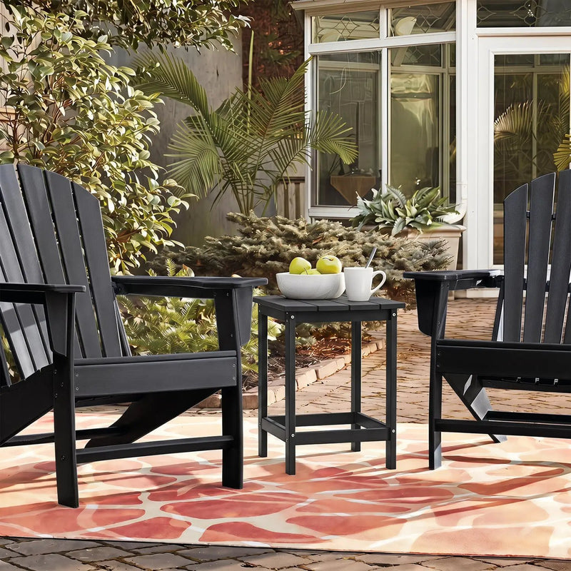 18-Inch Adirondack Side Table Set of 2 for Patio by DirectDeals