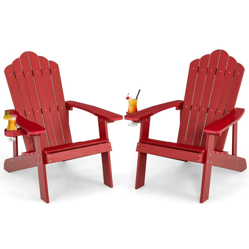 Adirondack Chair Set - Adult & Kids Pair for Patio by DirectDeals