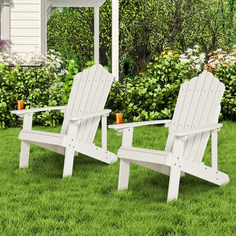 Adirondack Chair Set - Adult & Kids Pair for Patio by DirectDeals