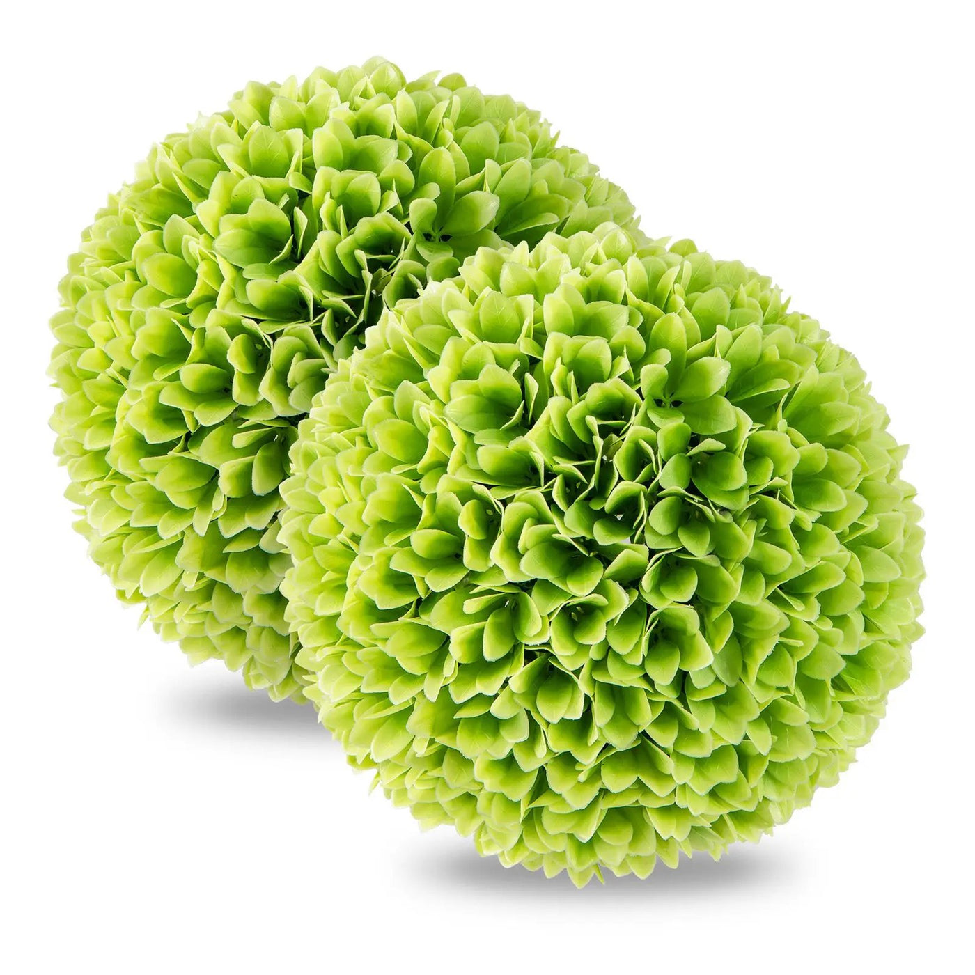 2 Pieces Artificial Plant Topiary Balls Faux Boxwood Decorative Balls by DirectDeals