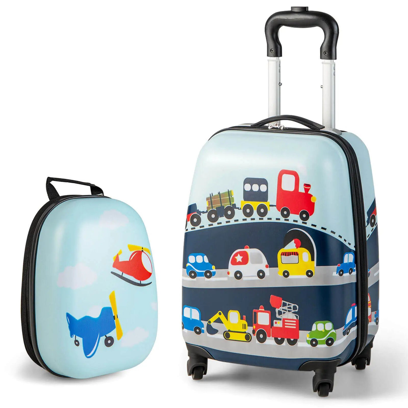 2 Pieces Kids Carry-on Luggage Set with 12 Inch Backpack by DirectDeals