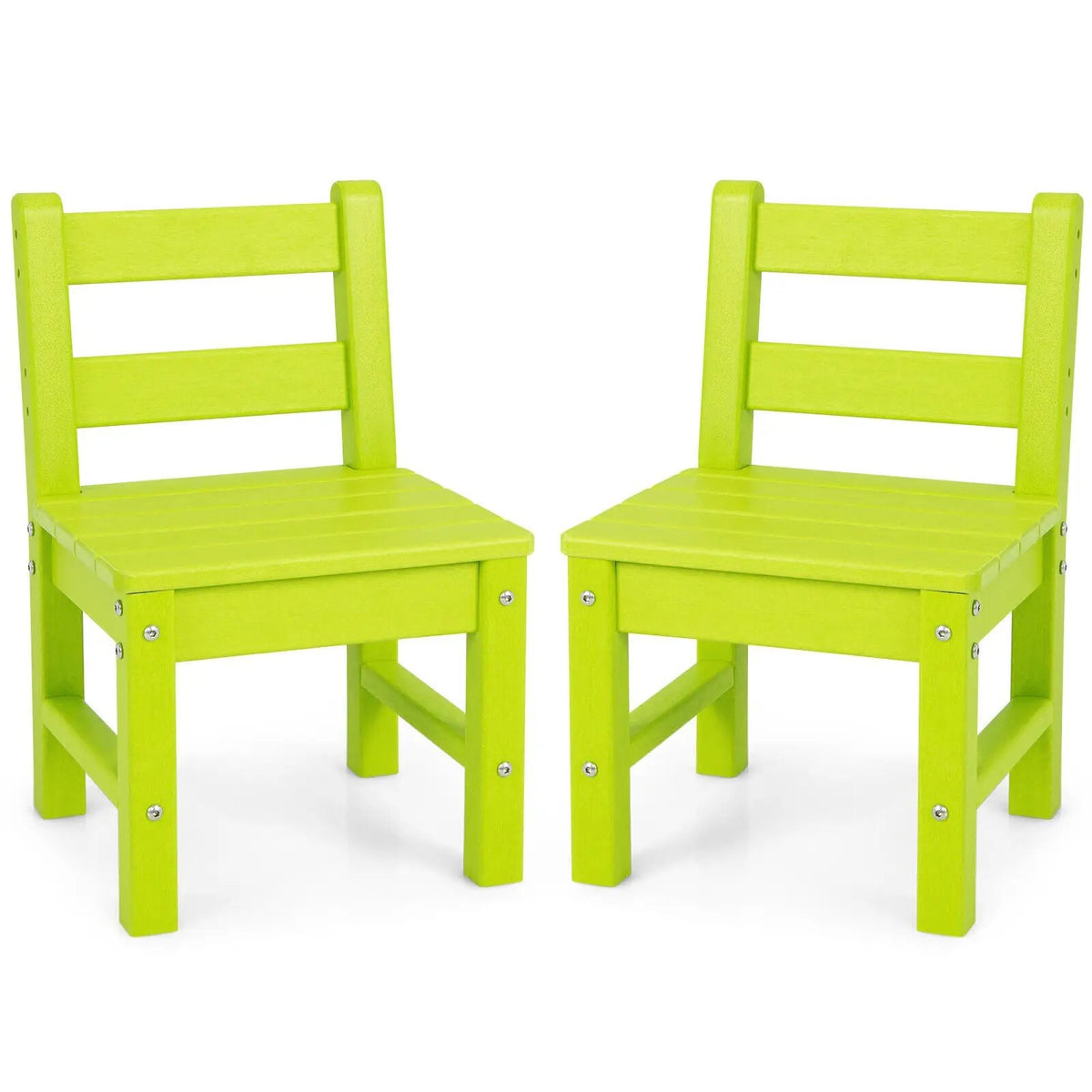 2 Pieces Kids Learning Chair set with Backrest by DirectDeals