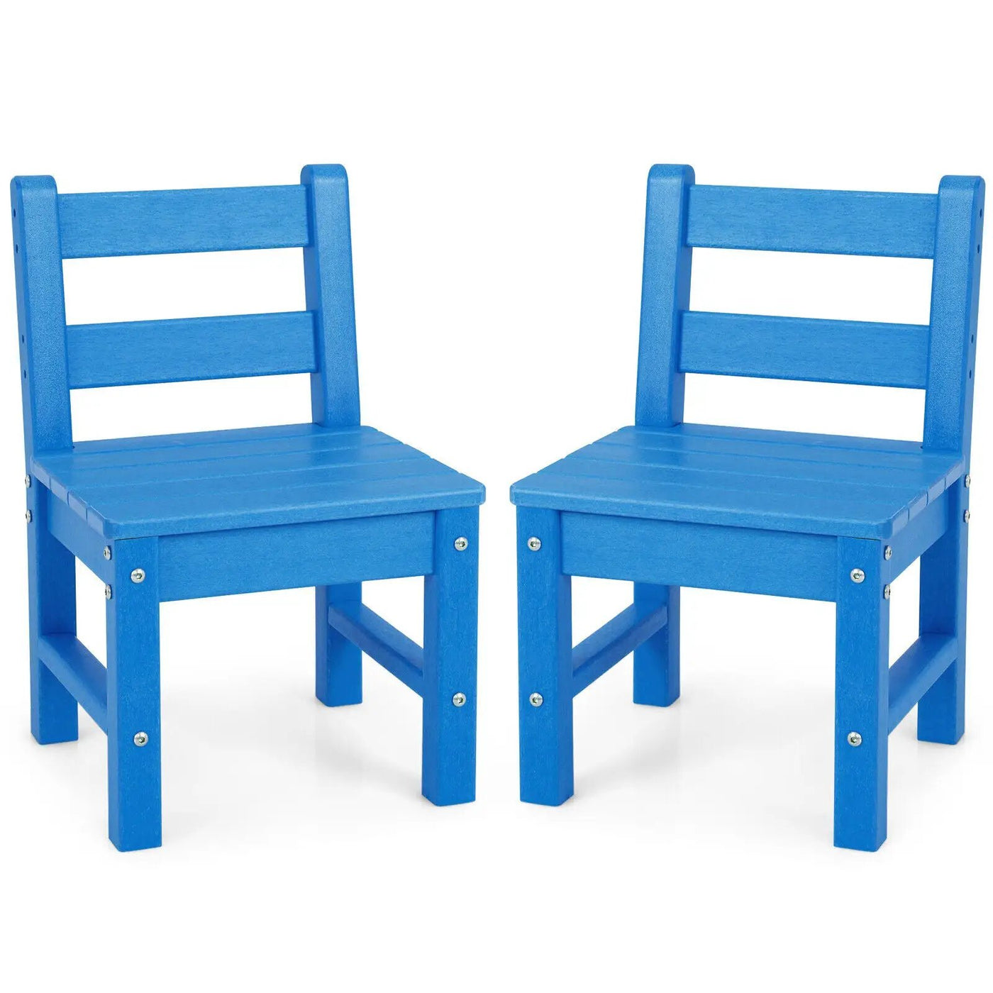 2 Pieces Kids Learning Chair set with Backrest by DirectDeals