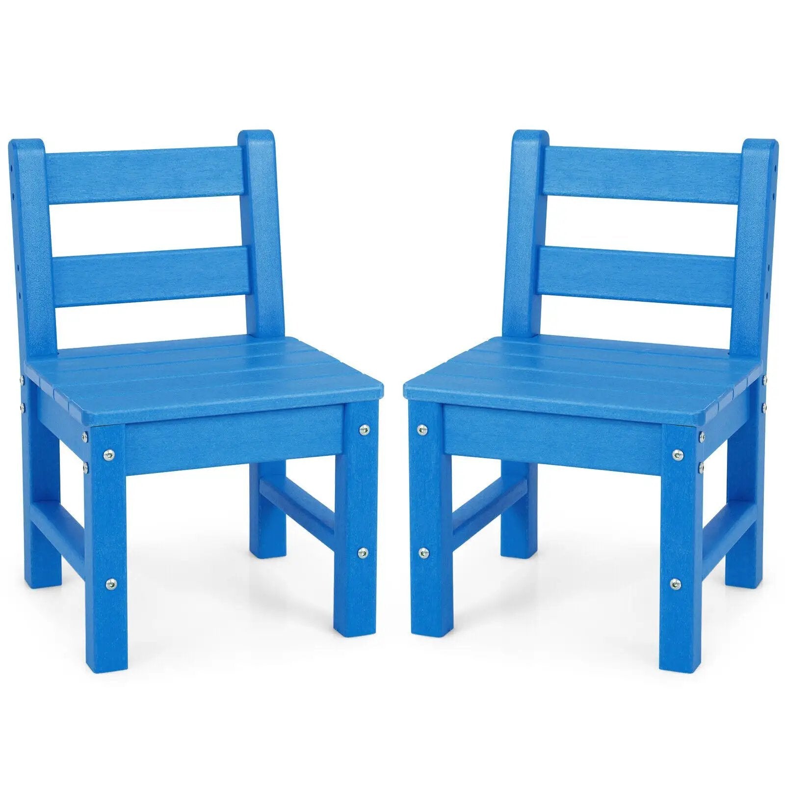 2 Pieces Kids Learning Chair set with Backrest by DirectDeals