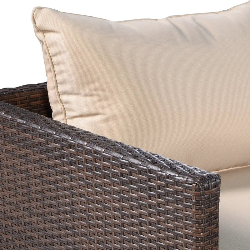 2 Pieces Patio Furniture Sofa Set with Cushions and Sofa Clips by DirectDeals