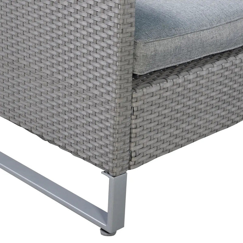 2 Pieces Patio Furniture Sofa Set with Cushions and Sofa Clips by DirectDeals