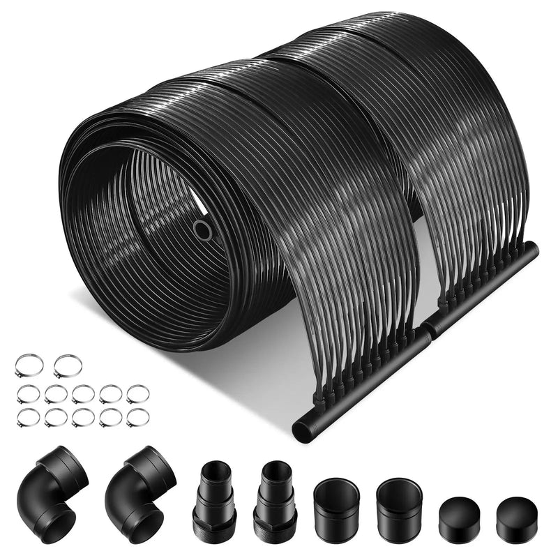 2 Pieces 10/16.4/20 Feet Weatherproof Solar Swimming Pool Heating System by DirectDeals