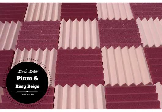 Easy Mount Acoustic Foam Kit - 12x12x2" Acoustic Foam Panels With Adhesive - Wedge Style - 4 Pack by SoundAssured
