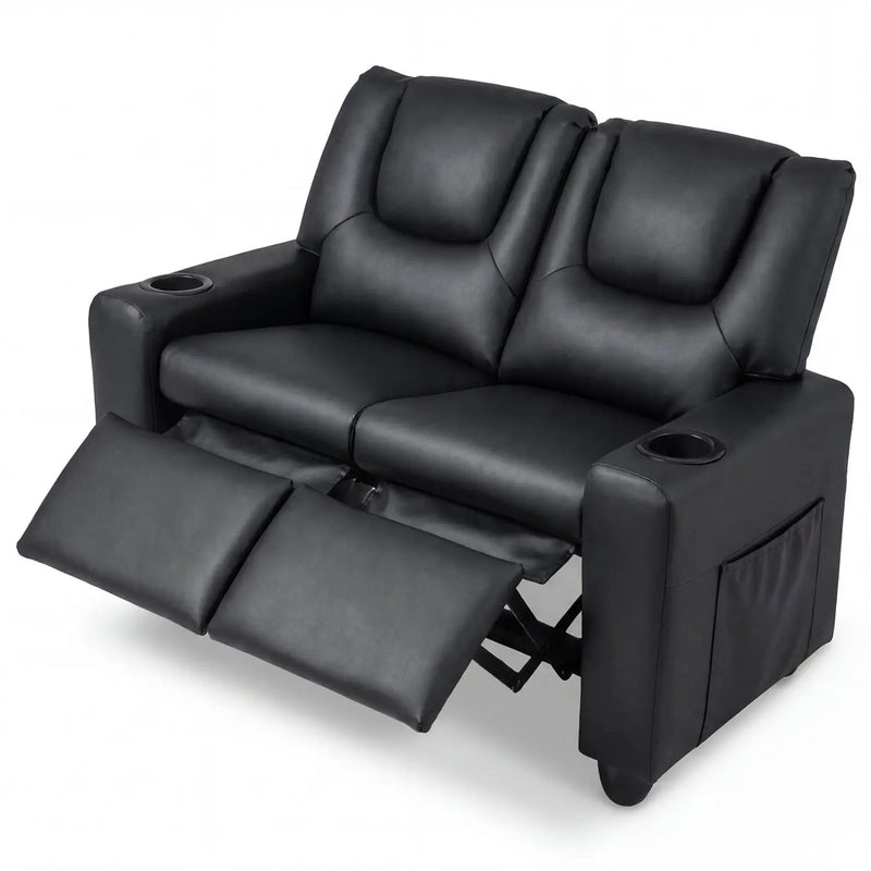 2-Seater Kids Recliner Double Toddler Sofa Chair with 2 Cup Holders by DirectDeals