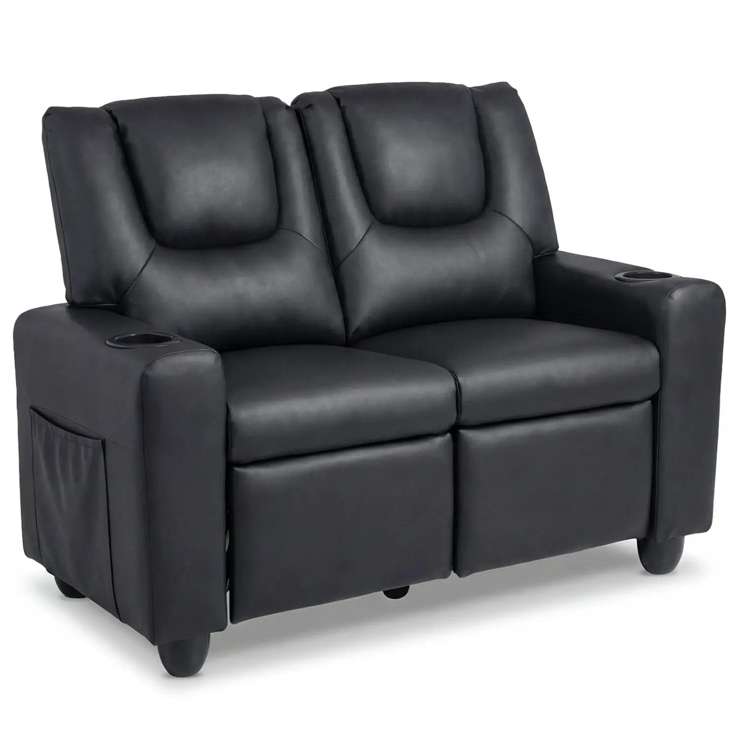 2-Seater Kids Recliner Double Toddler Sofa Chair with 2 Cup Holders by DirectDeals