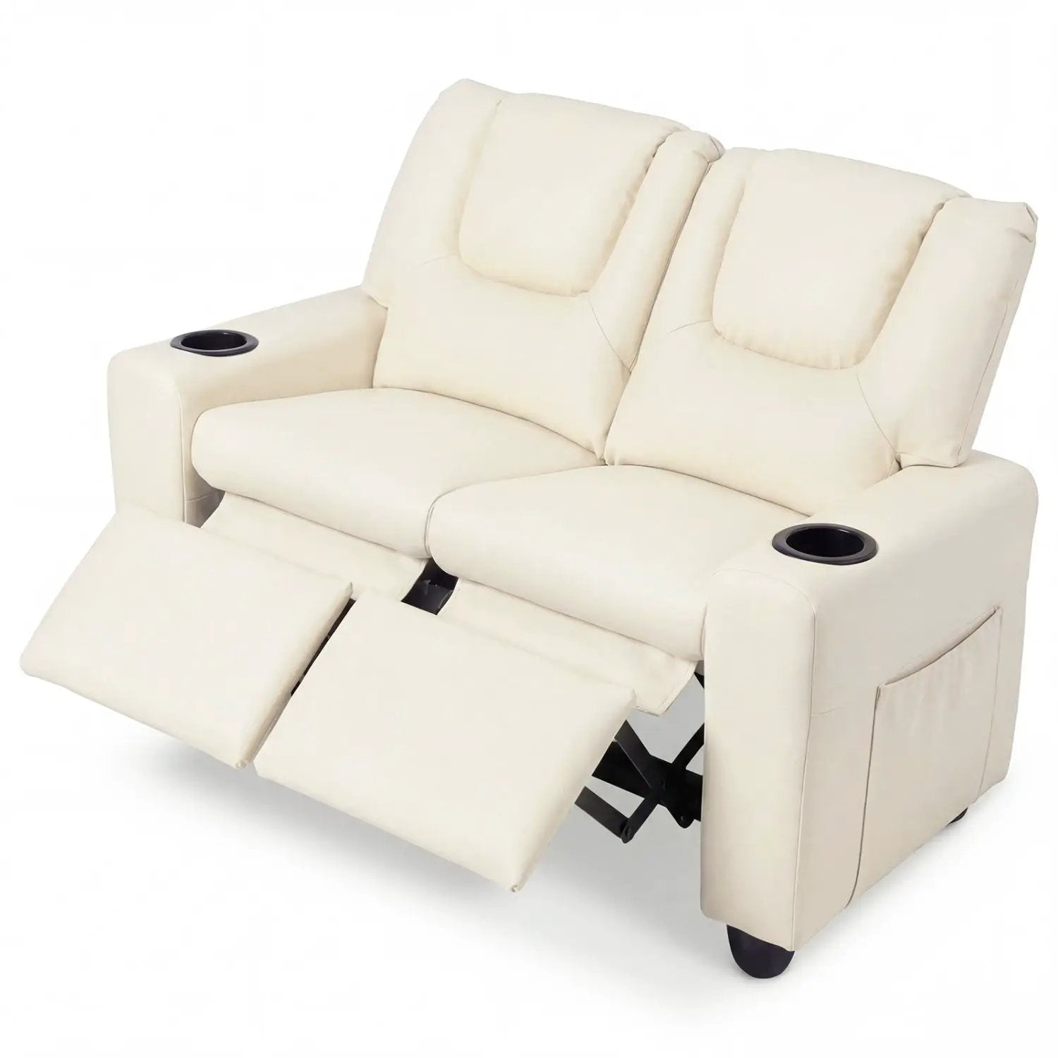 2-Seater Kids Recliner Double Toddler Sofa Chair with 2 Cup Holders by DirectDeals