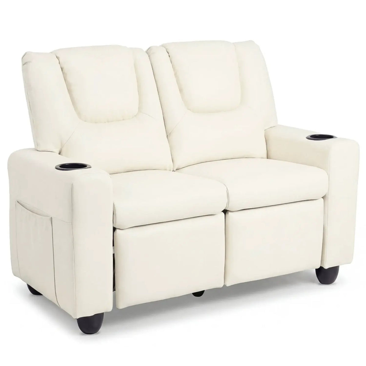2-Seater Kids Recliner Double Toddler Sofa Chair with 2 Cup Holders by DirectDeals