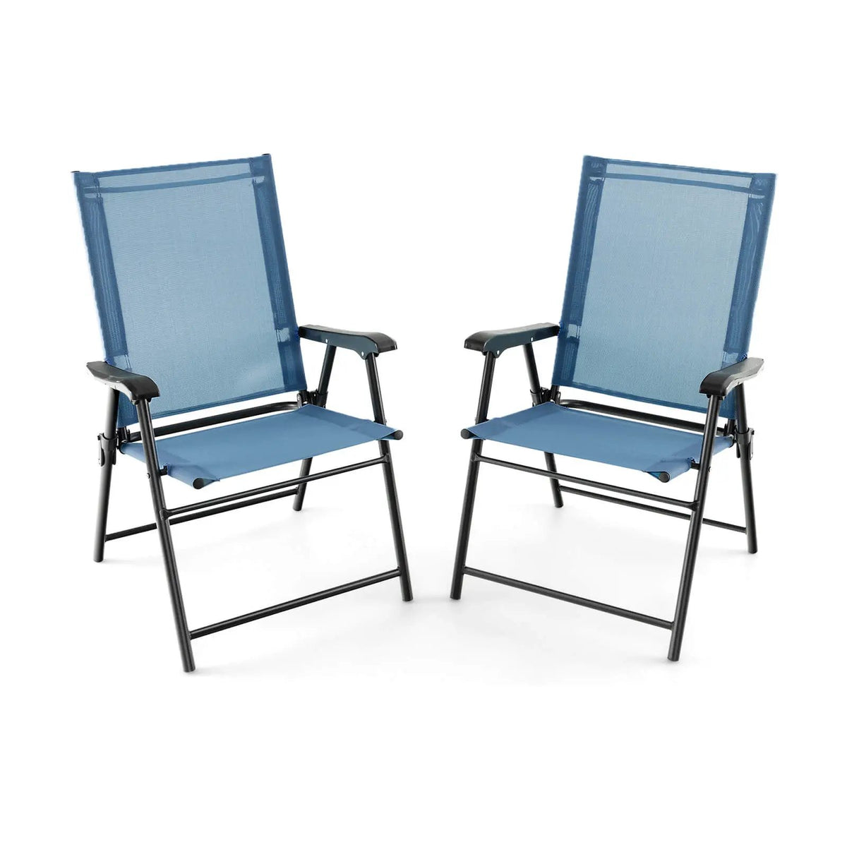 2 Set of Patio Dining Chair with Armrests and Metal Frame by DirectDeals