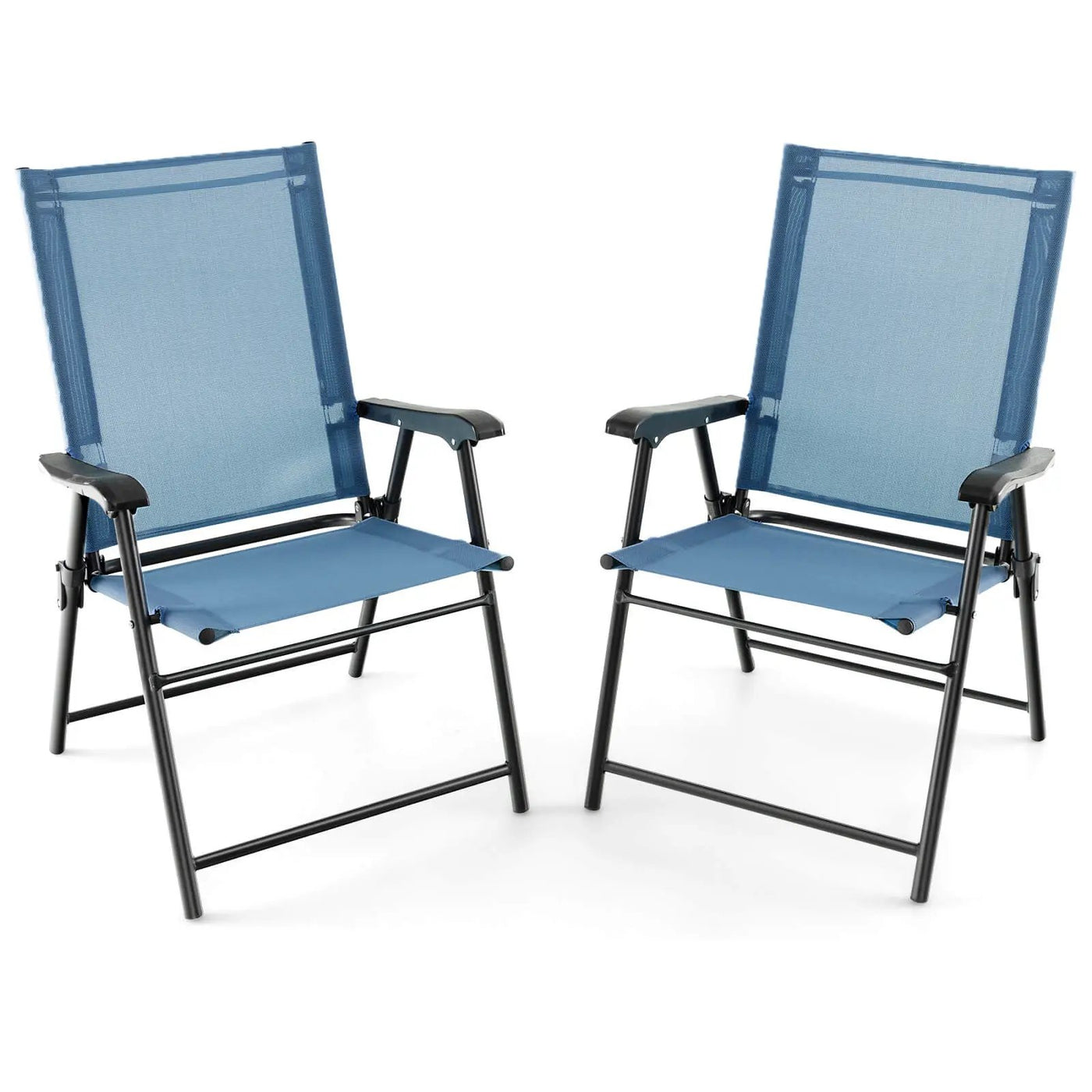 2 Set of Patio Dining Chair with Armrests and Metal Frame by DirectDeals