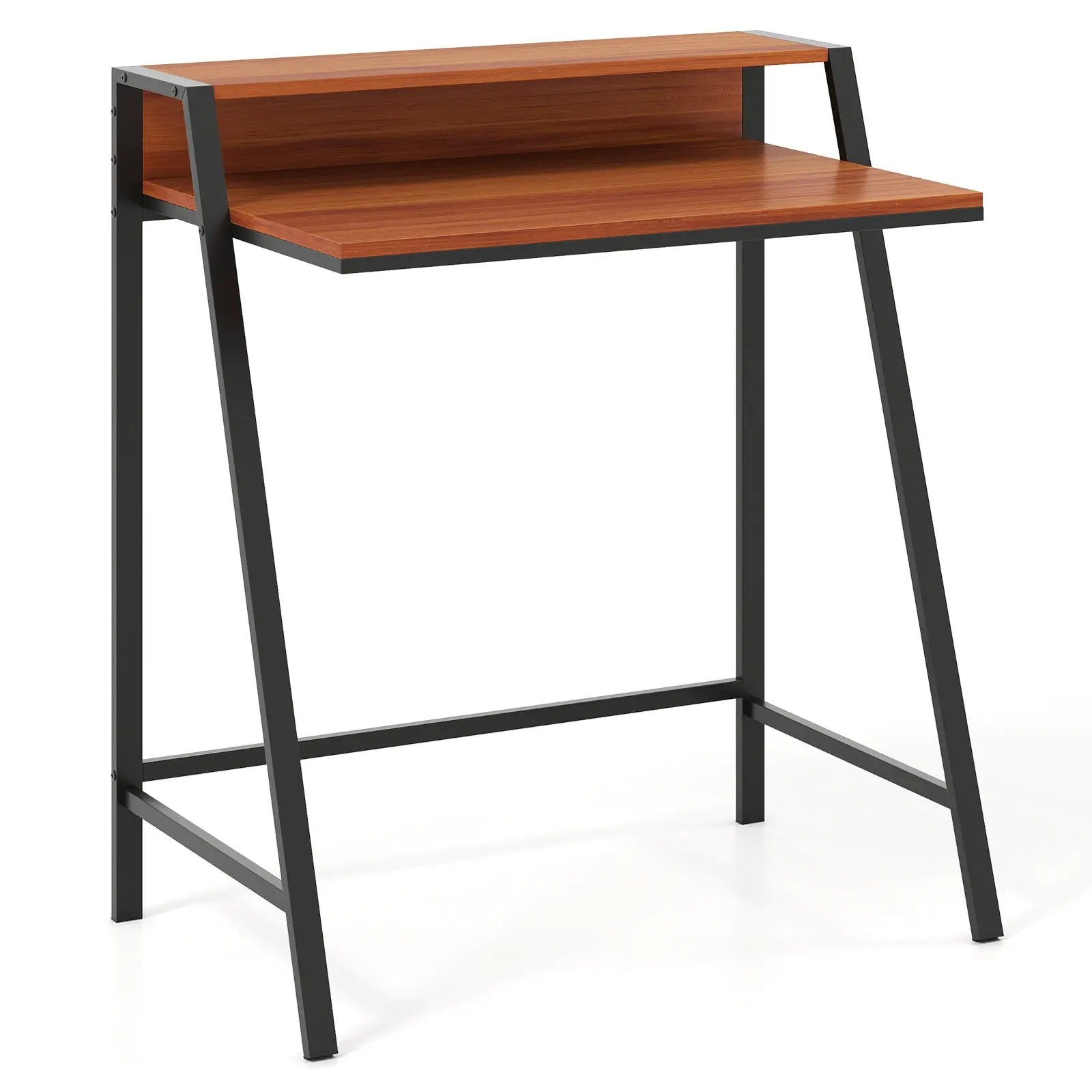 2 Tier Computer Desk PC Laptop Table Study Writing Home Office Workstation New by DirectDeals
